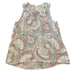 Joie Womens silk pattern tank with smocking, v-neck size extra small