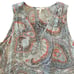 Joie Womens silk pattern tank with smocking, v-neck size extra small