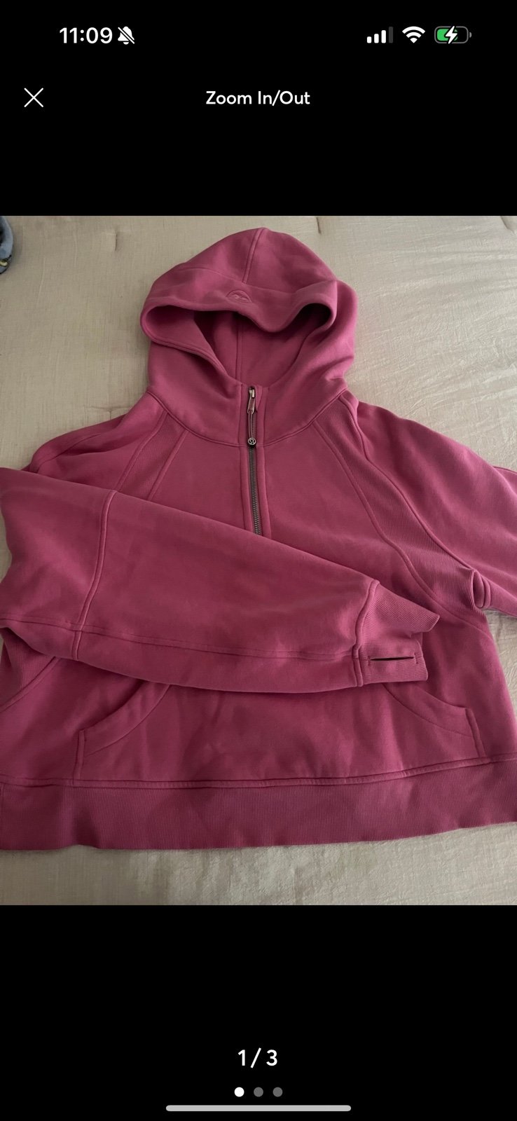 lululemon Half-Zip Scuba Pink Blossom