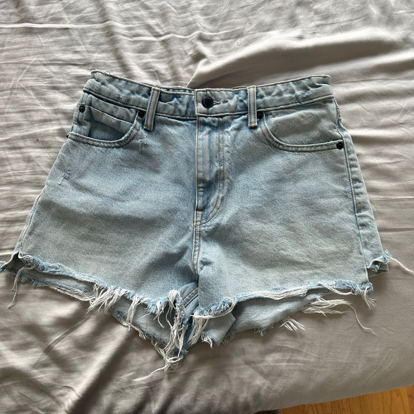 (Authentic) Alexander Wang High Waist Denim Shorts - 26