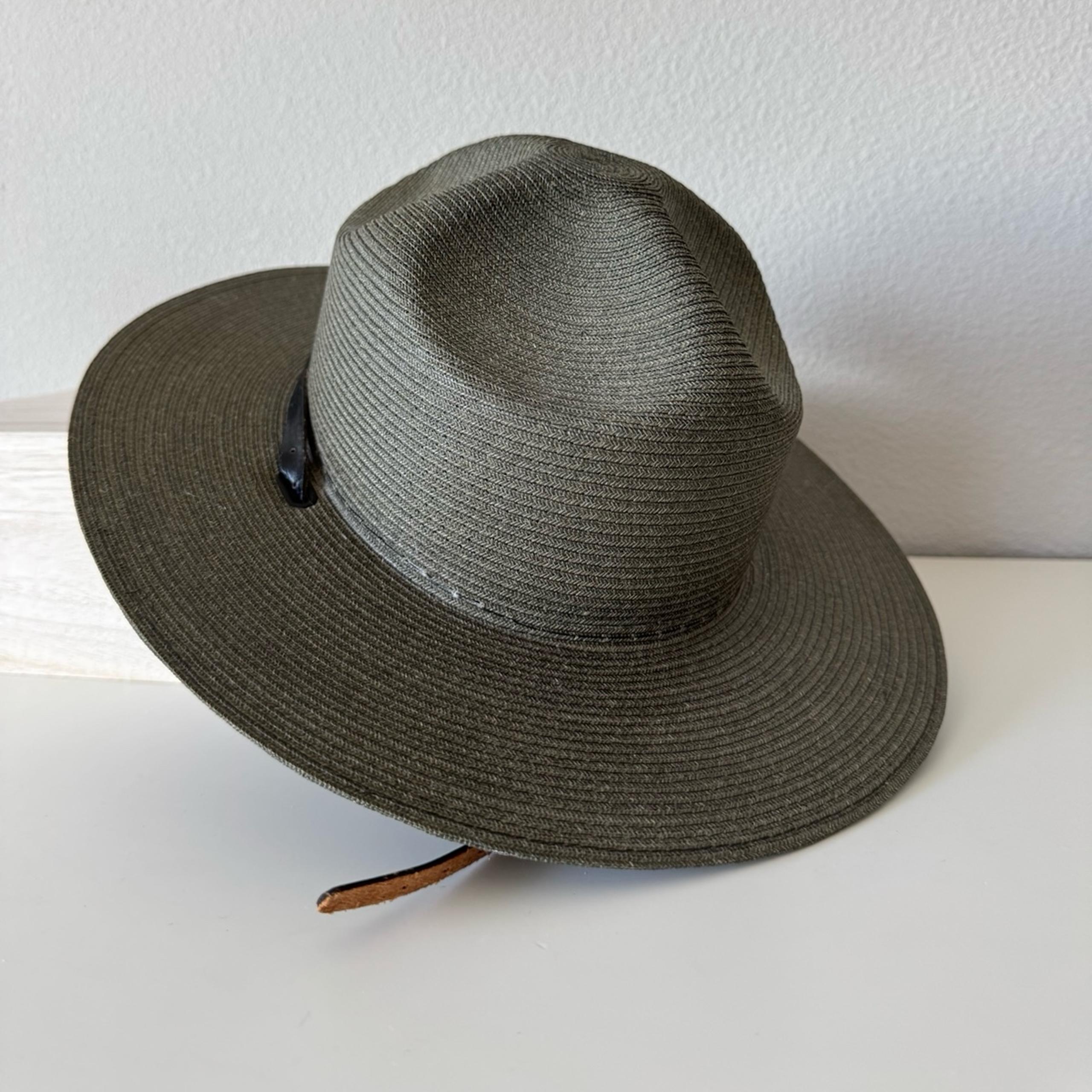 Stratton Self-Forming Straw Campaign Uniform Hat Border Patrol Green Size 7 LO