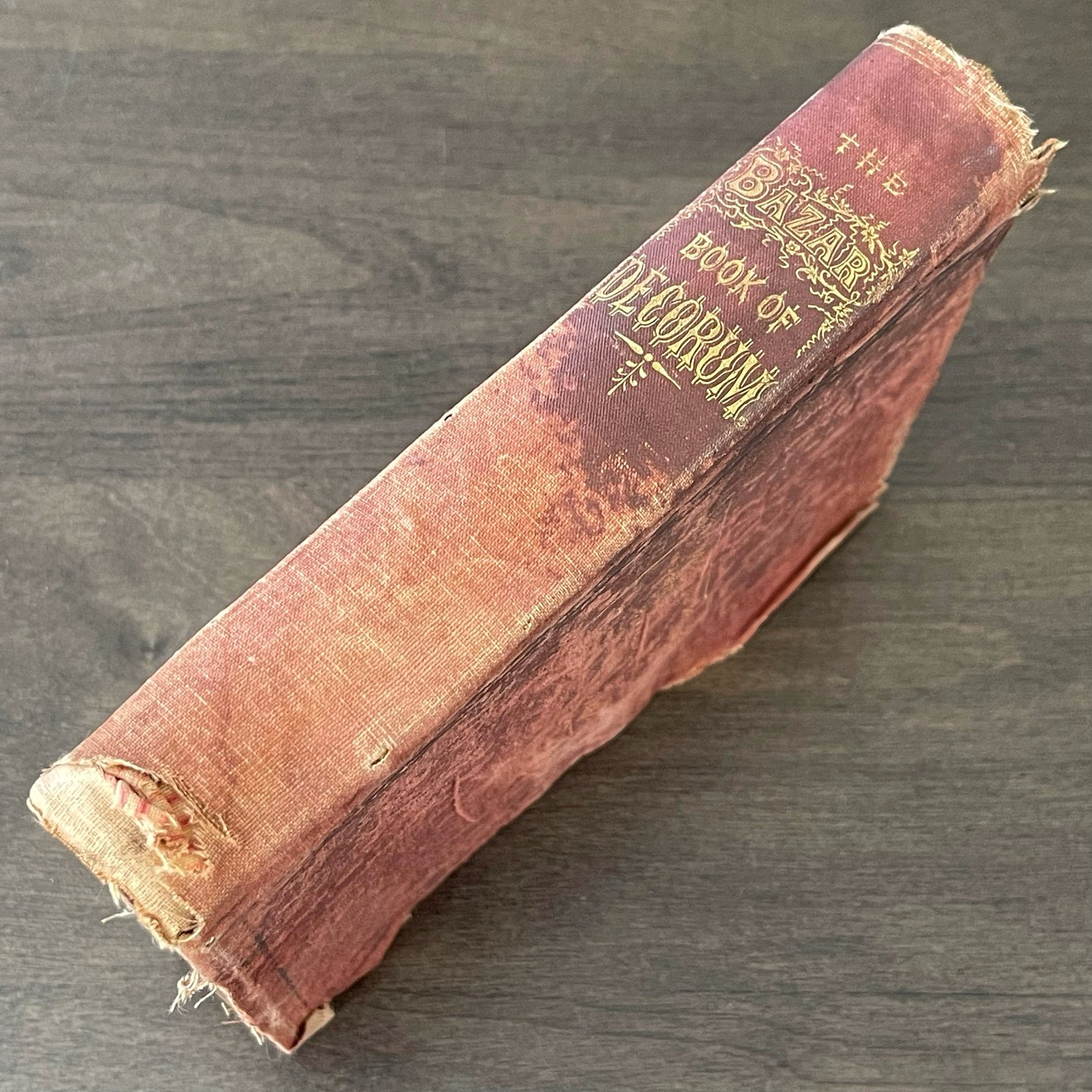 Antique 1876 The Bazar Book Of Decorum Care of the Person Harper & Brothers RARE