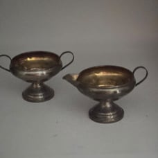 Vtg. Sterling Silver sugar and creamer set