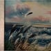 Vintage Thompson Nash Painting Ocean Beach Original artwork framed