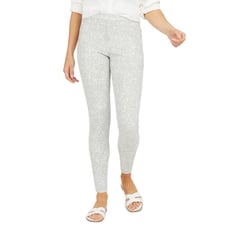NEW Spanx Women's Jean-ish Ankle Leggings size L Speckled Grey