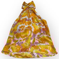 NWT DR2 Women’s Tie-Dye Halter Neck Sleeveless Blouse Small - Yellow/Pink/White
