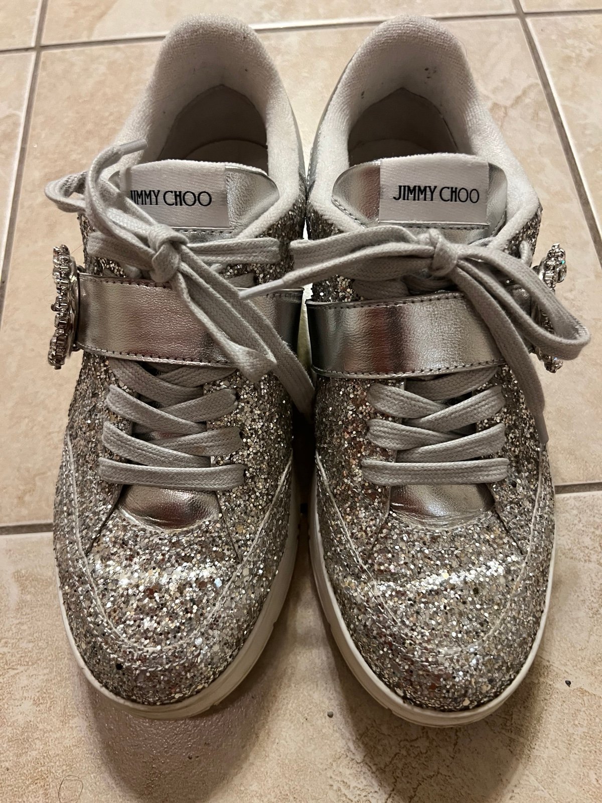 Jimmy Choo Glitter Sneakers