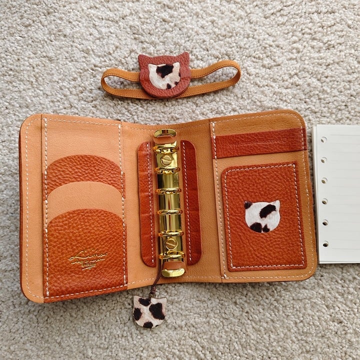 Handmade Minerva Box Leather Planner Binder, A7 Pocket Size, Value Bundle