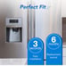 ICEPURE MWF Raplacement for GE SmartWater MWF, MWFP, HDX FMG-1, GSE25GSHECSS, 46