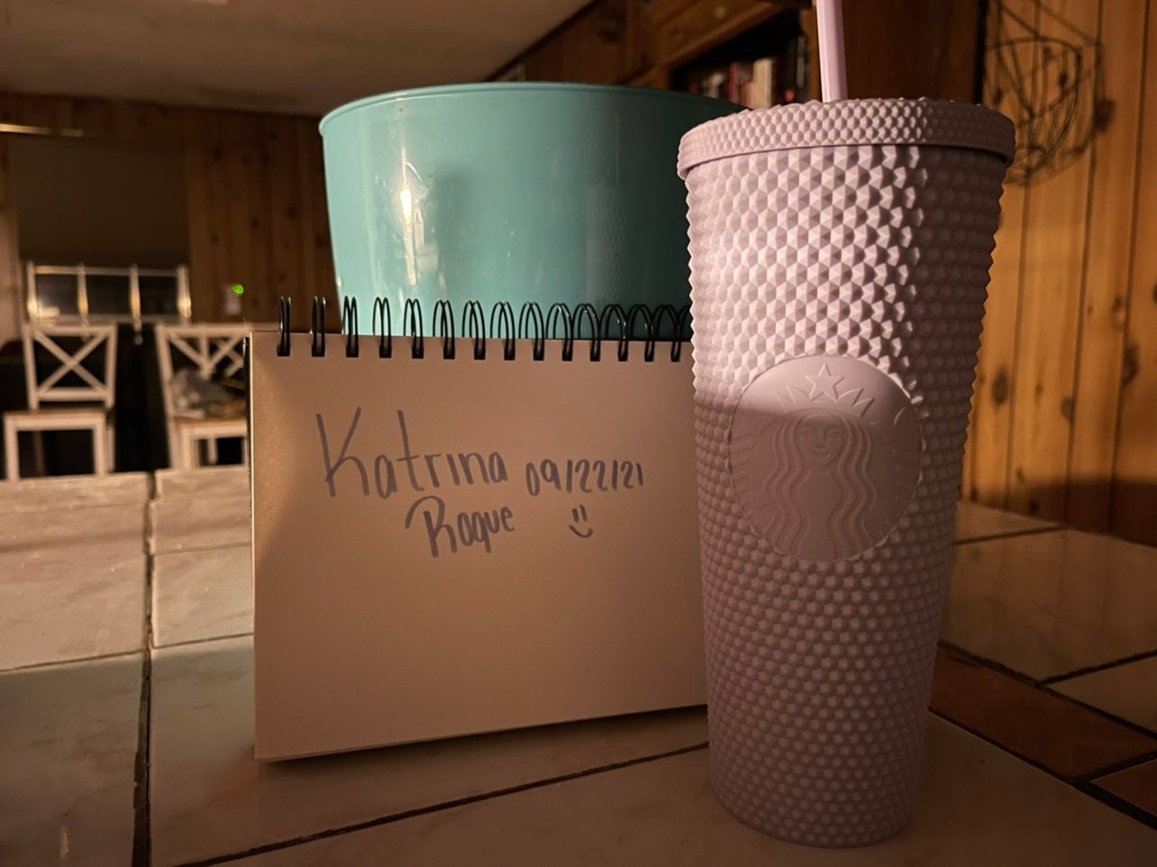 Starbucks lilac studded