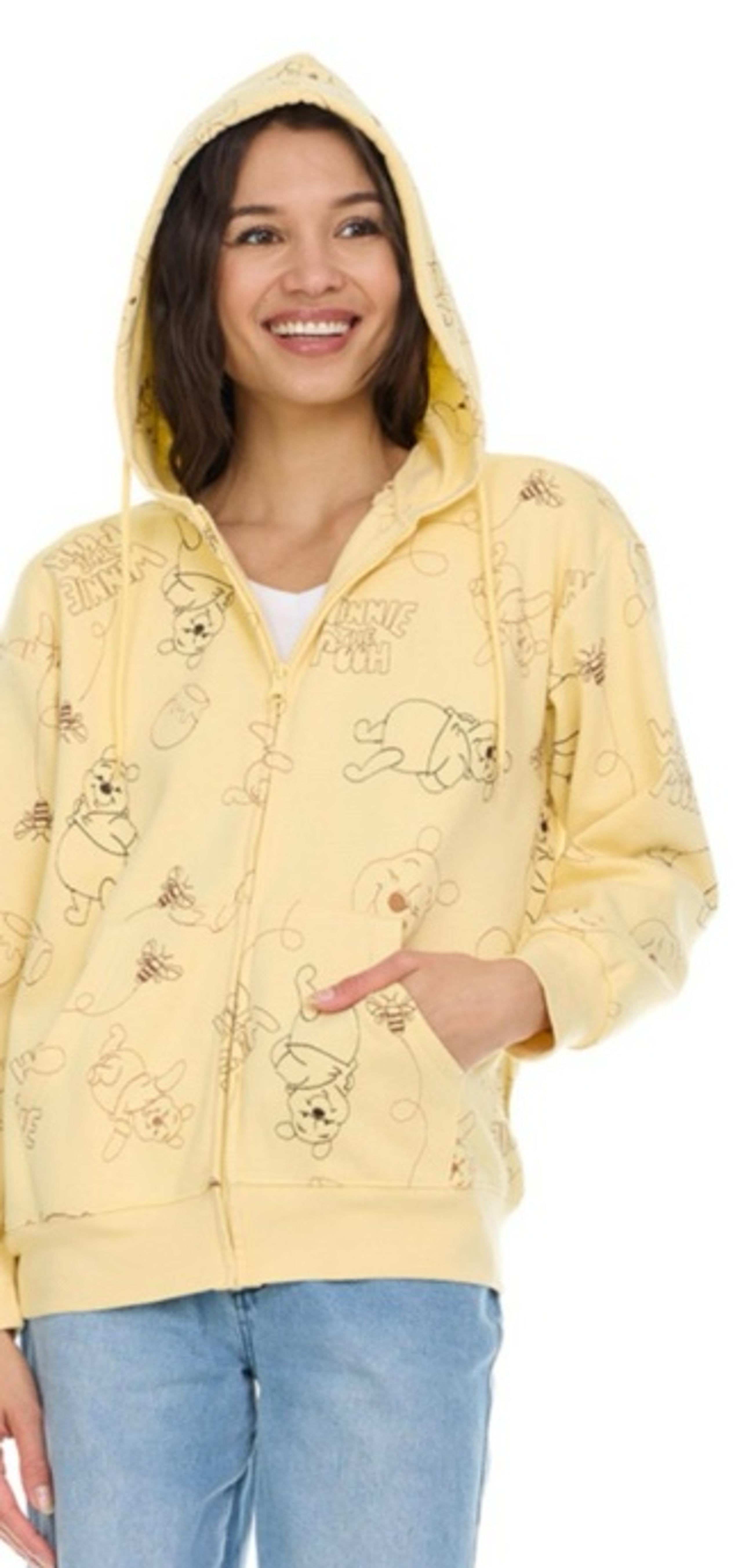 Disney Winnie The Pooh Women’s Full Length Zip Up Style Hoodie Size Extra Large