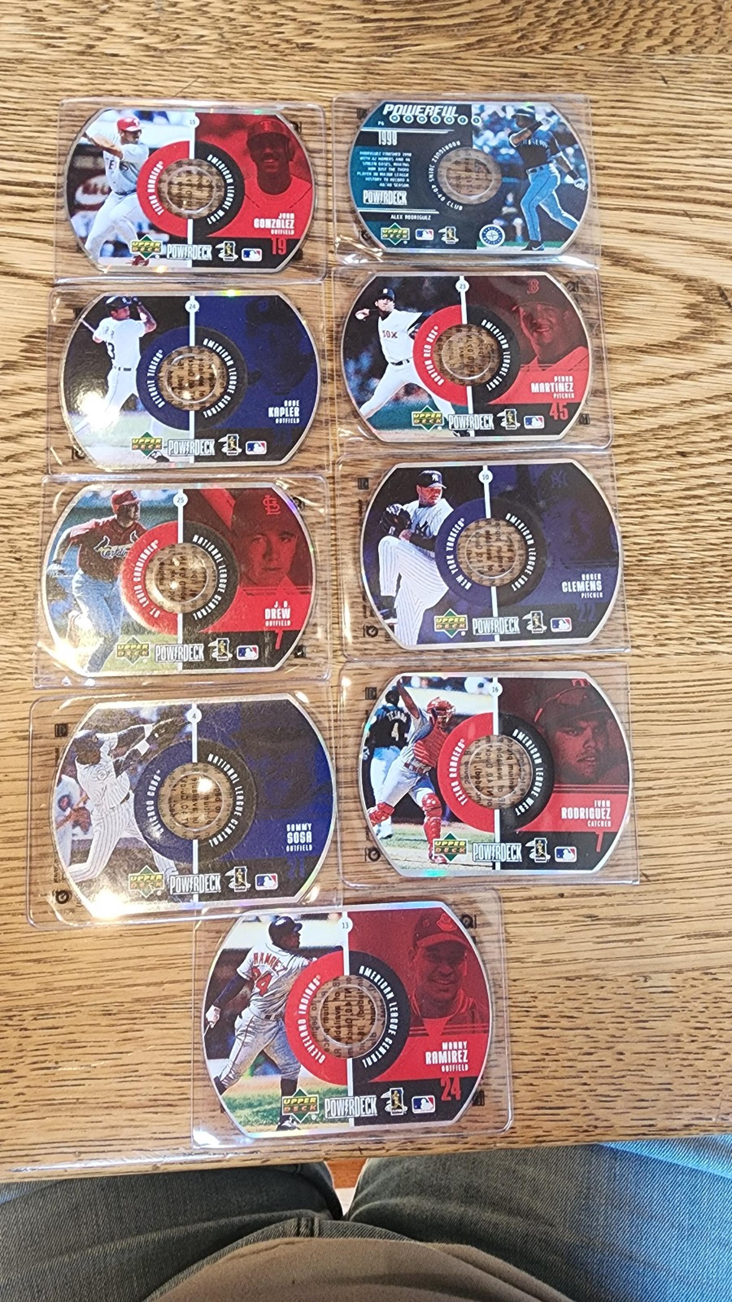 Upper deck Powerdeck baseball trading cards