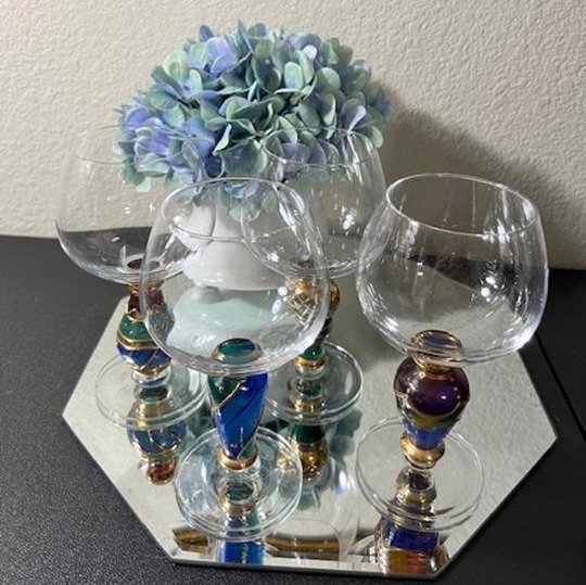 Manorisms Hand Painted Wine Glasses