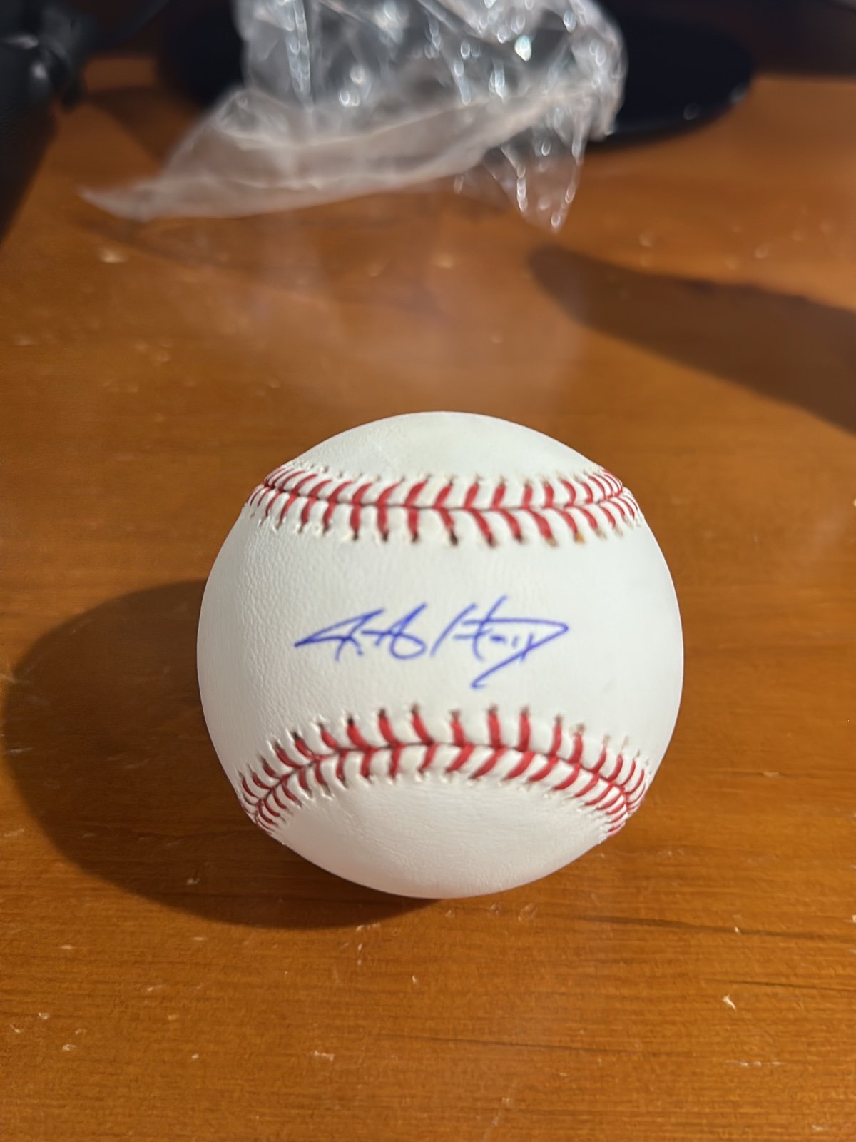 J.A Happ Signed Officall Major League Baseball