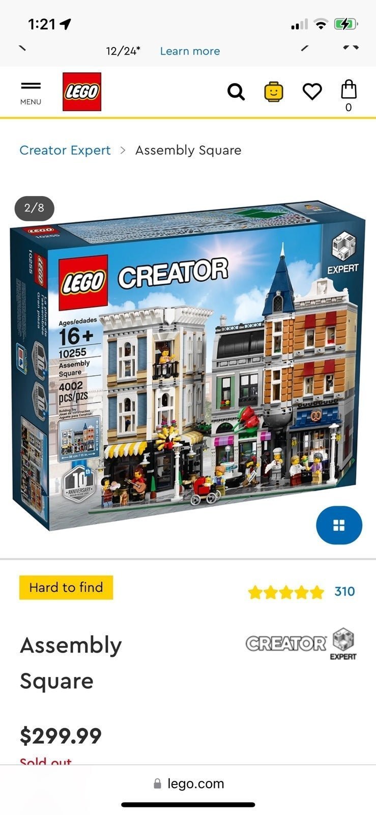 LEGO 10255 Assembly Square NEW