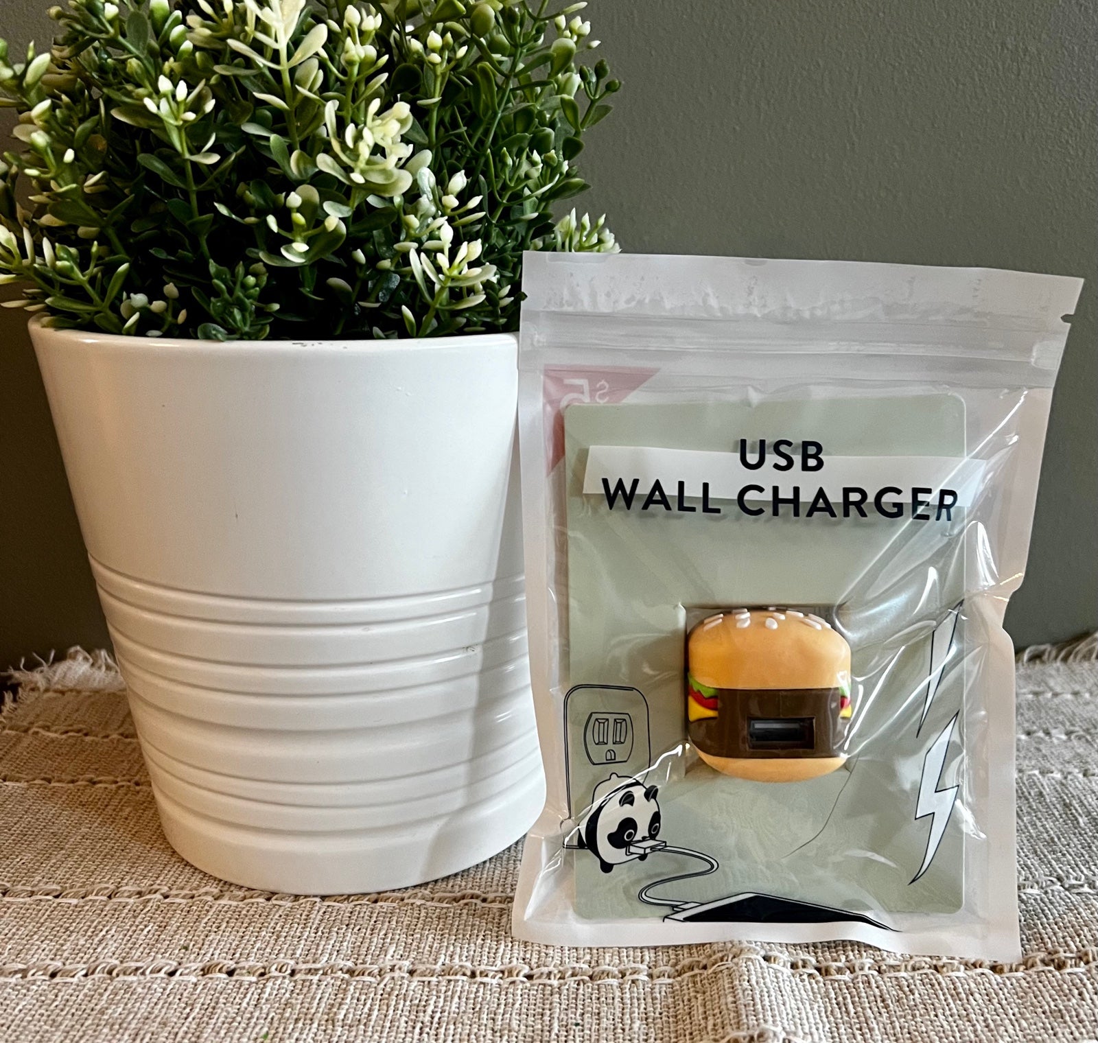 RETIRED - Target Bullseye Playground Hamburger USB Wall Charger - 2021 RETIRED - Target Bullseye Playground Hamburger USB Wall Charger - 2021