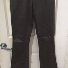Brown Leather Slacks