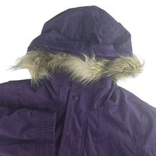Burton Dry Ride WMS Tabloid Womens Medium Purple Lined Hooded Ski Snow Jacket
