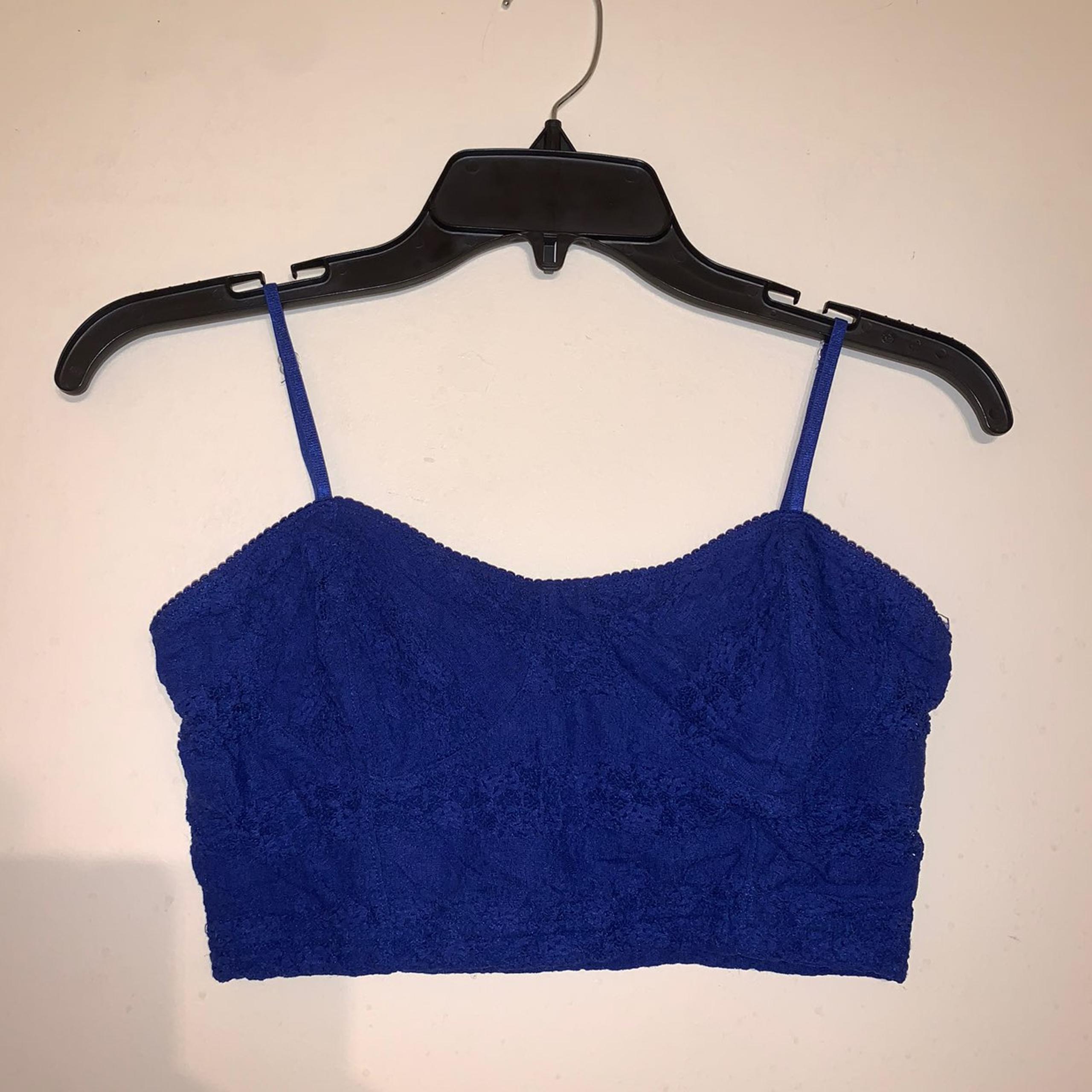 Cobalt Blue Lace Bralet by Frenchi