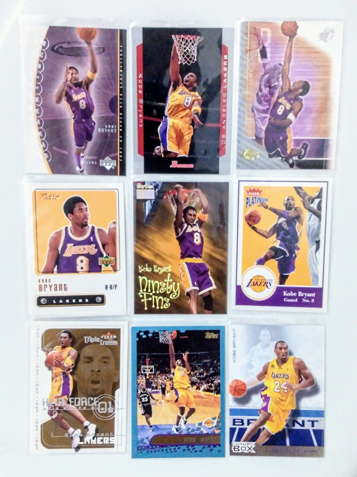 Kobe Bryant NBA Basketball Sports Card lot
