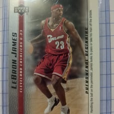 LeBron James 2003 upper Deck Phenomenal beginning