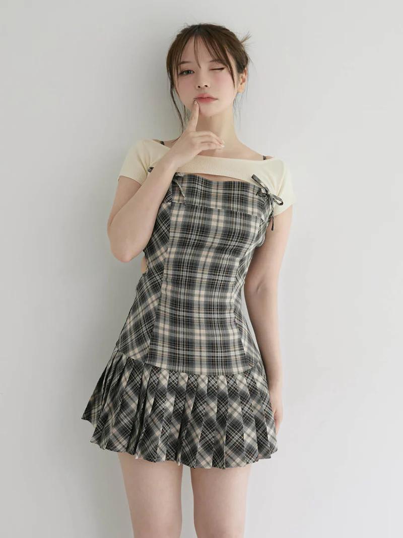 【日本限定モデル】 ANDMARY M Karen mini AM1324 dress mini check ワンピース