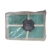 Ox Bay Trading Co. Natural Cotton Turquoise Green Woven Placemats (4) 13 X19