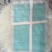 Ox Bay Trading Co. Natural Cotton Turquoise Green Woven Placemats (4) 13 X19