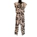 Anthropologie Ranna Gill Aida White Green Floral Embroidered Jumpsuit