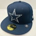 New Era Dallas Cowboys Super Bowl 30 Patch 59FIFTY Fitted Hat Blue Pink Sz 7 3/8