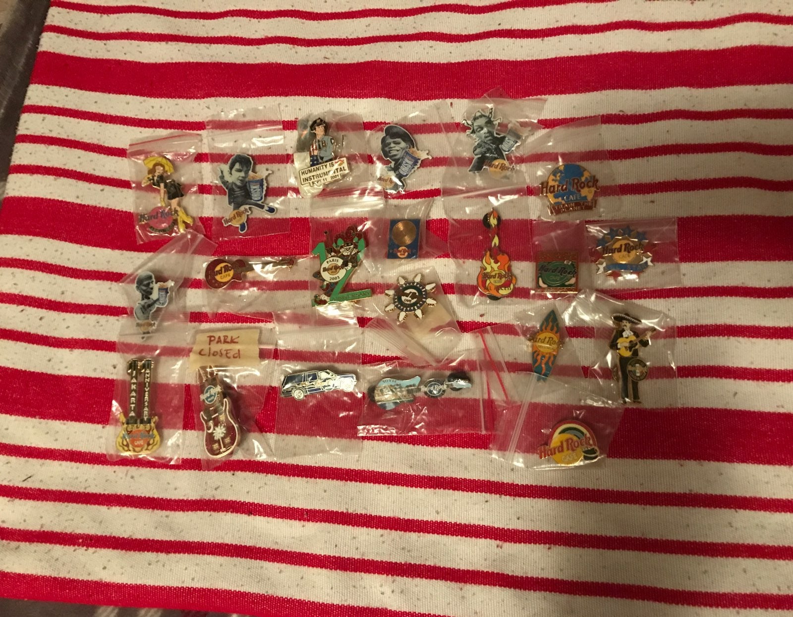 Lot Of 20 Hard Rock Cafe Pins OLD & HTF