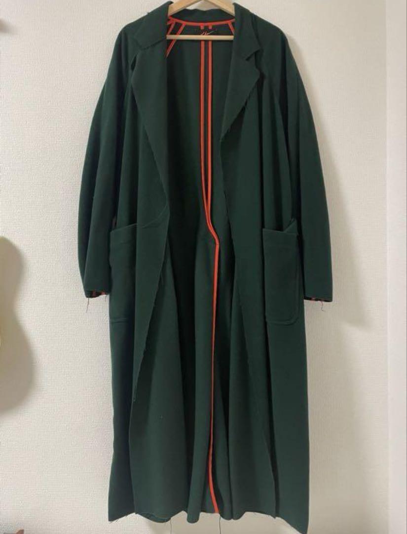 お歳暮ならオンライン UNUSED x NIUKU Wool Gown Coat ジャケット・アウター