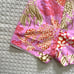 NWOT FARM Rio Womens Pink/Lobster Cotton Shorts Size L High Rise