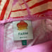 NWOT FARM Rio Womens Pink/Lobster Cotton Shorts Size L High Rise