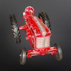 Antique Metal 1950s Hubley Red McCormick Farmall Tractor 1:64