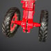 Antique Metal 1950s Hubley Red McCormick Farmall Tractor 1:64