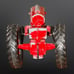 Antique Metal 1950s Hubley Red McCormick Farmall Tractor 1:64