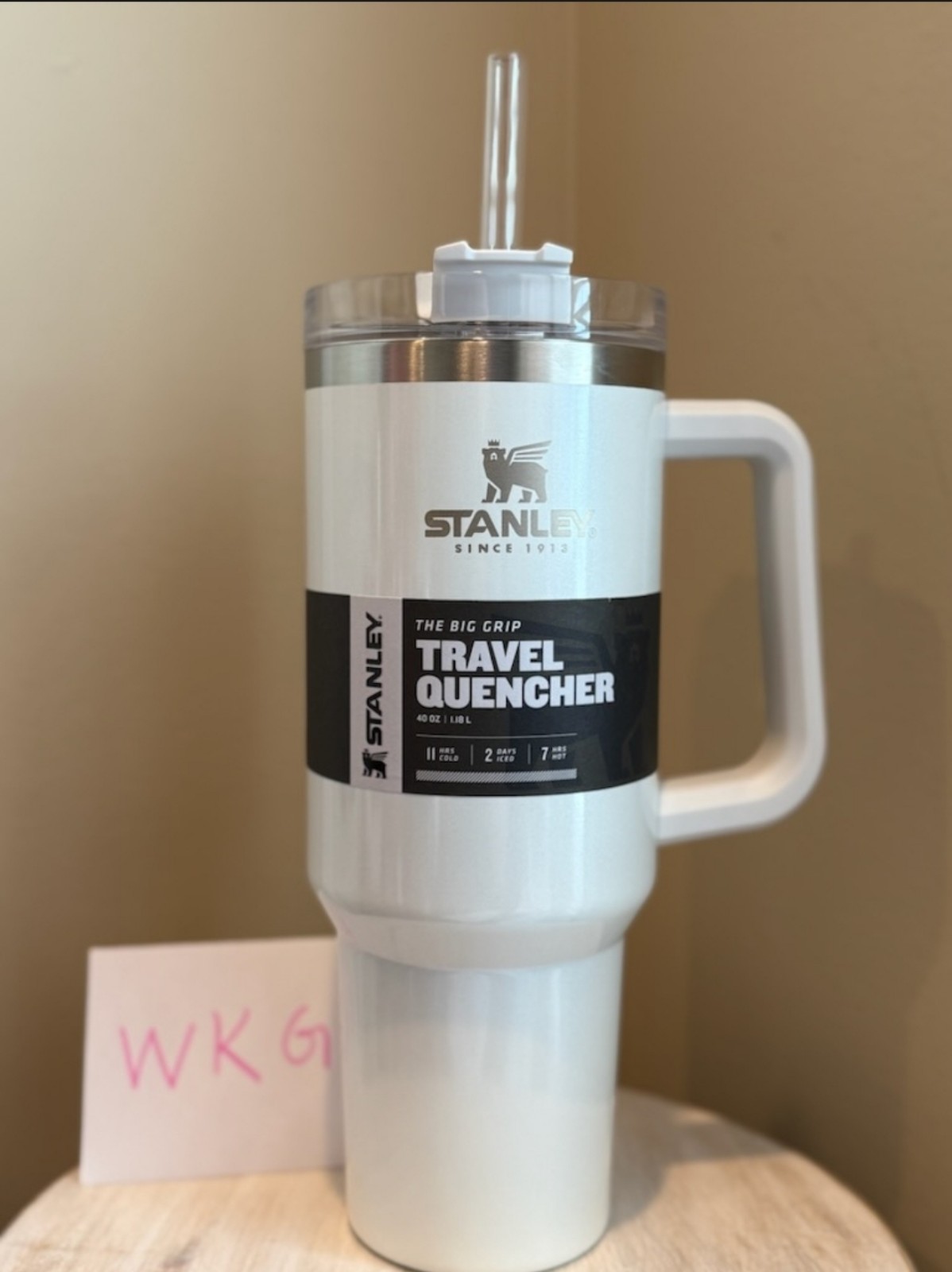 Stanley 40oz Travel Quencher OG Frost Pearlescent NWT