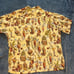 Pat Anderson Kahala Hawaiian Shirt 2XL XXL Martini Cocktails Pineapple Tiki Head