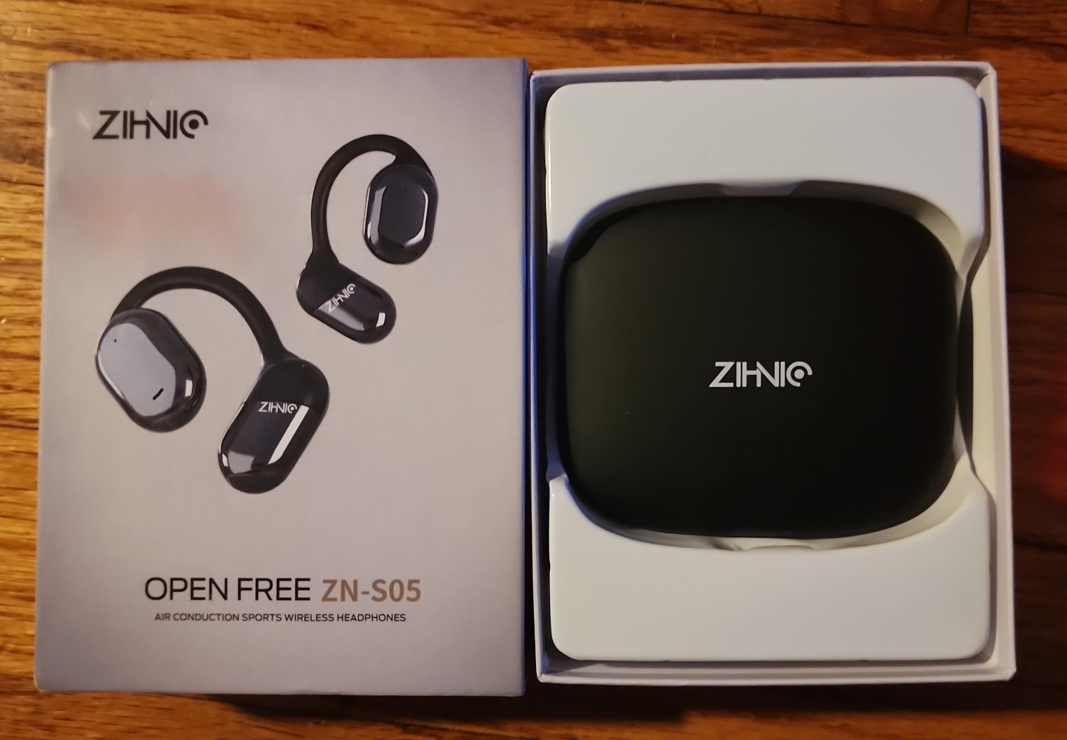 ZIHNIC S05 Open-Ear earhooks, All-Day Comfort, 28H Battery with prolonged Wearin