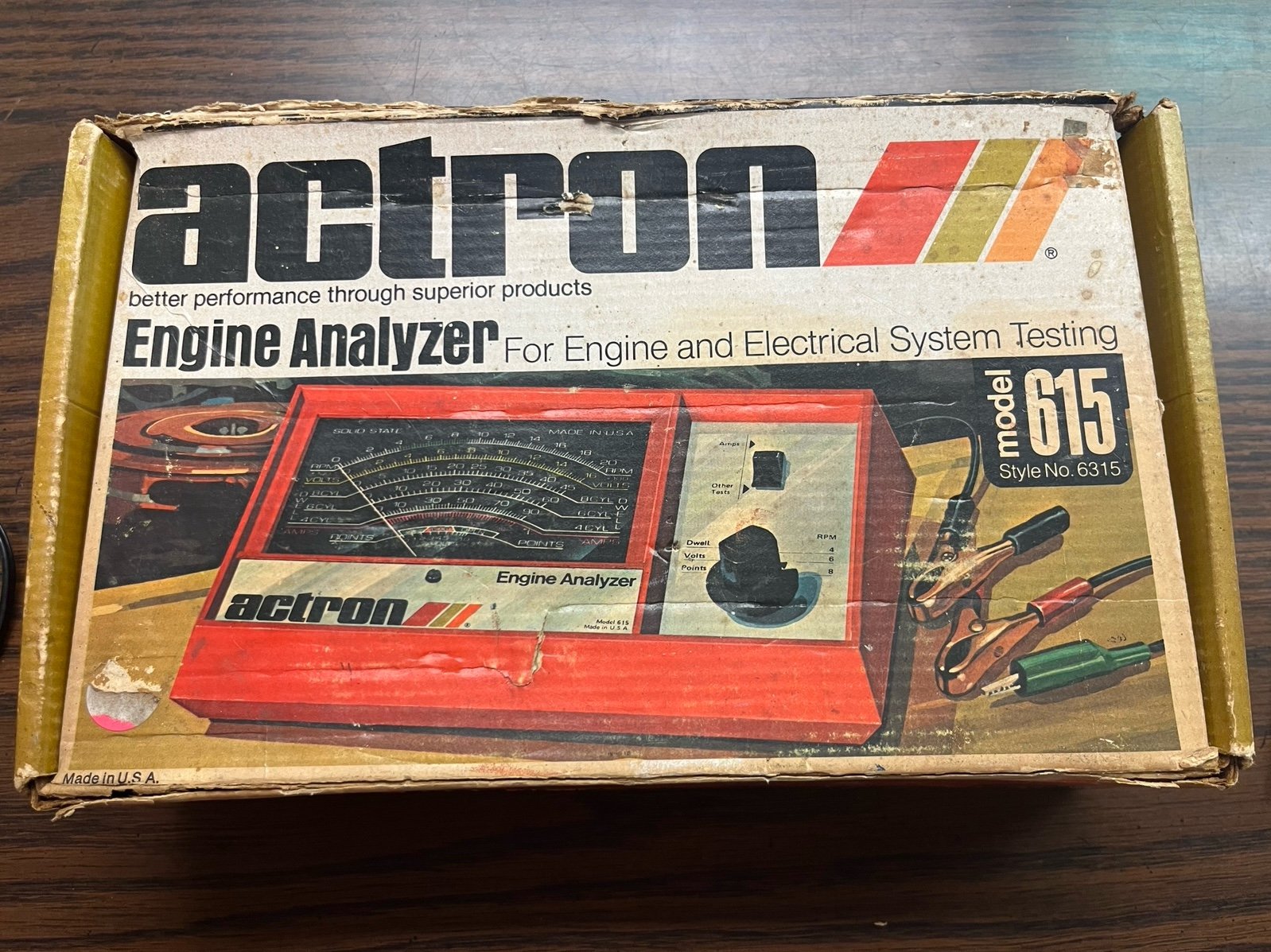 Vintage Actron Engine Analyzer for with Box and Manual
