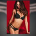 NWT Victoria's Secret VS Fashion Show strappy string nude eyelash panty thong