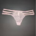 NWT Victoria's Secret VS Fashion Show strappy string nude eyelash panty thong