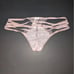 NWT Victoria's Secret VS Fashion Show strappy string nude eyelash panty thong