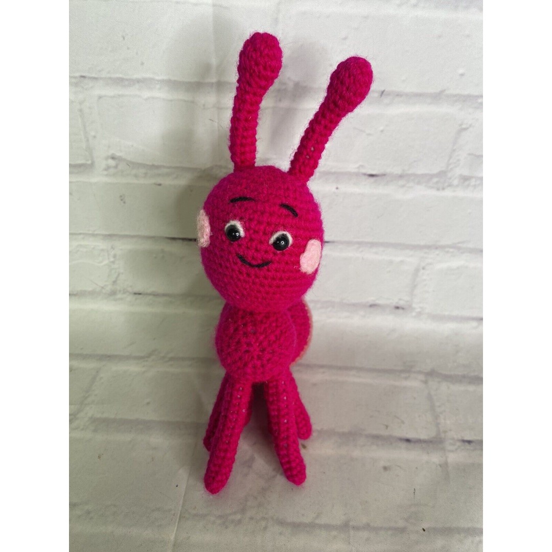 Bumble Nums Ant Super Simple Songs Red Crochet Doll Toy Handmade Amigurumi