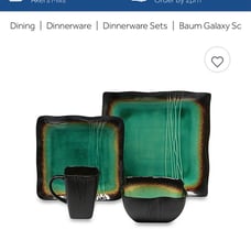 Baum galaxy jade dinnerware set