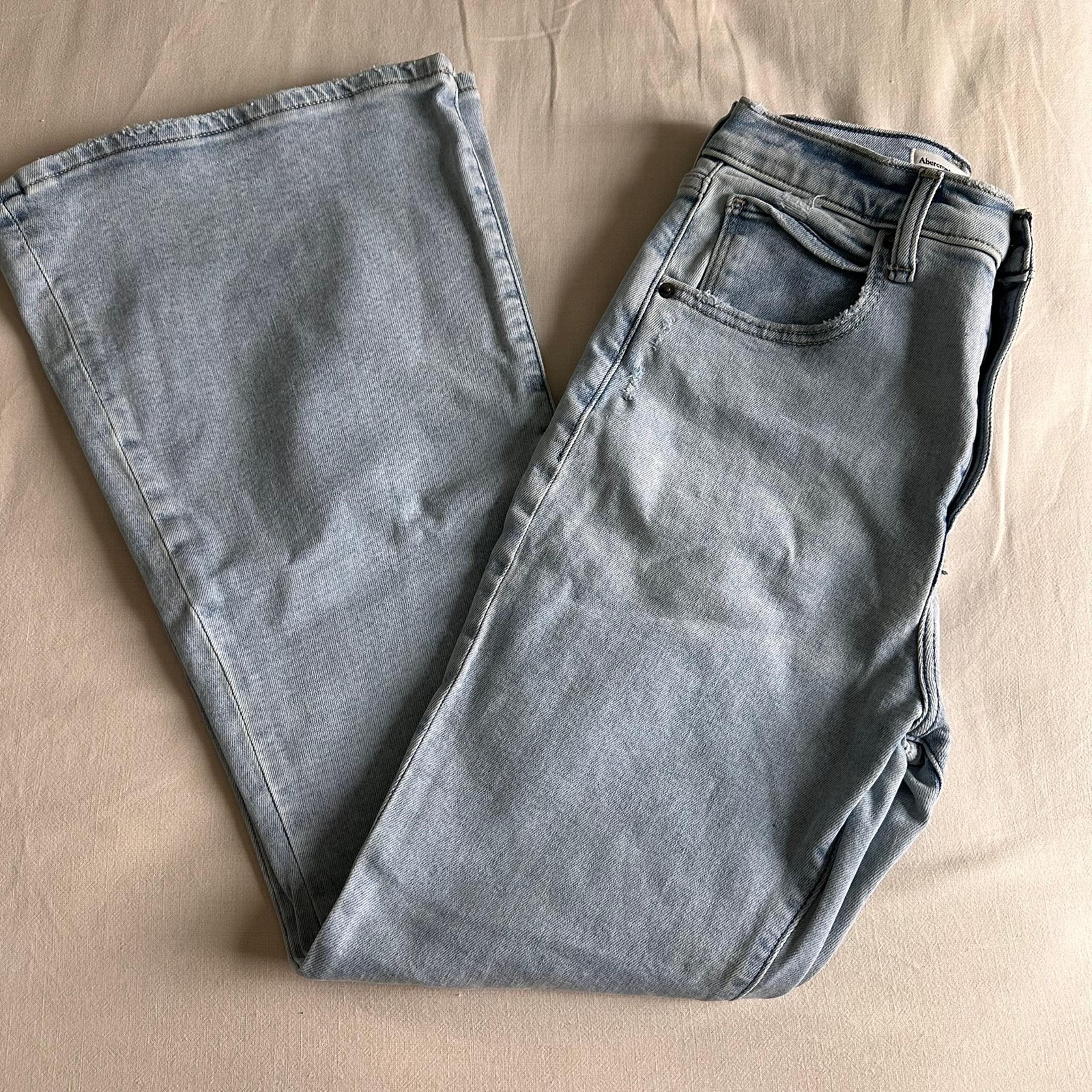 A&F Ultra High Rise Flare Jeans