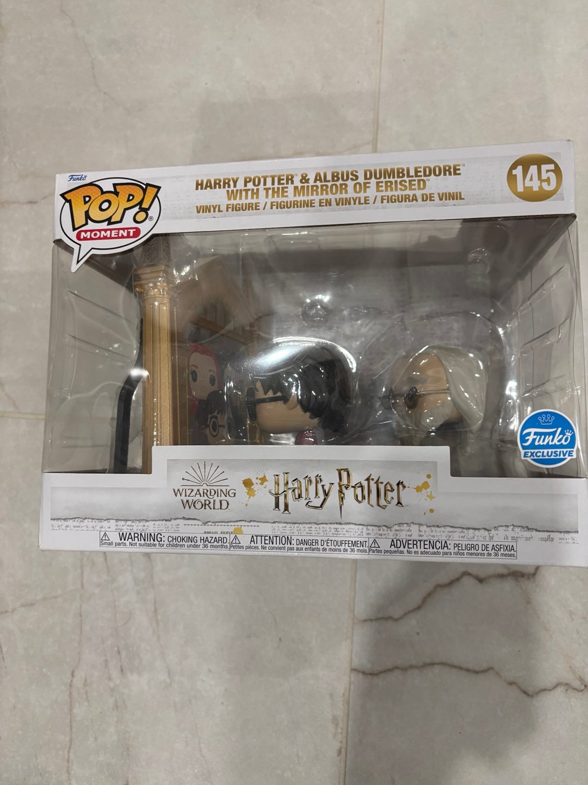 Harry Potter and Alba’s dumbledore with the mirror of erised Amazon exclusive
