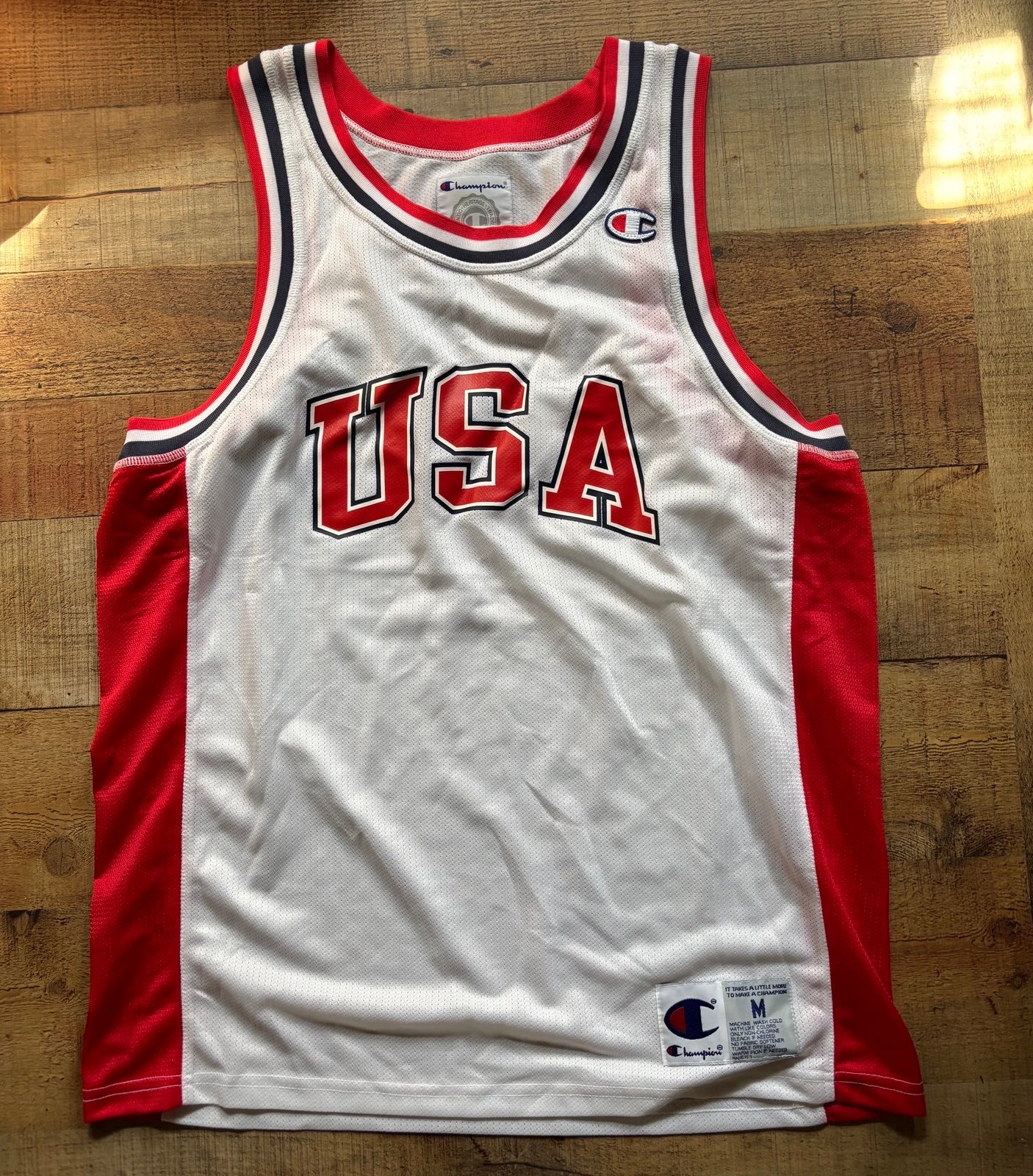 Champion Men's USA Mesh Tank Top Size Medium