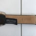 Vintage Brighton Two Tone Black Brown Leather Croc Embossed Belt Women Small